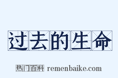 过去的生命是什么意思的图片